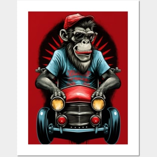 Hotrod Chimp Posters and Art